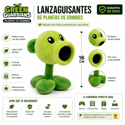 Lanzaguisantes de plantas vs zombies